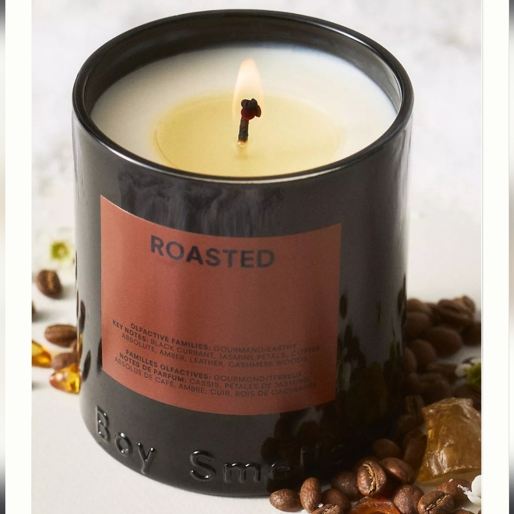 2 Boy Smells Gourmand Roasted Boxed Glass Candles - Picture 2 of 3